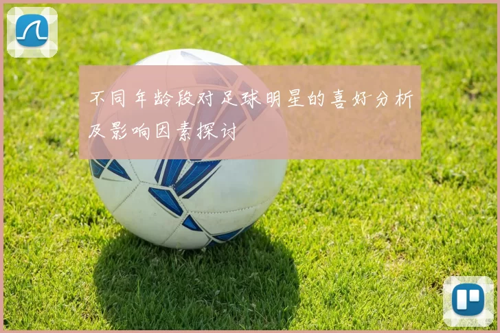 不同年龄段对足球明星的喜好分析及影响因素探讨