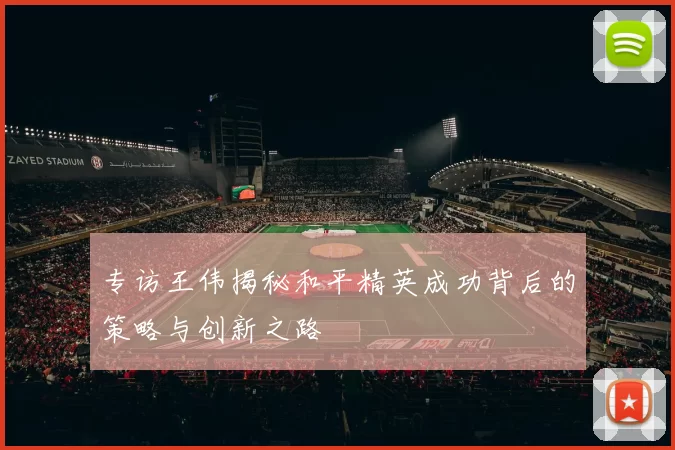 专访王伟揭秘和平精英成功背后的策略与创新之路